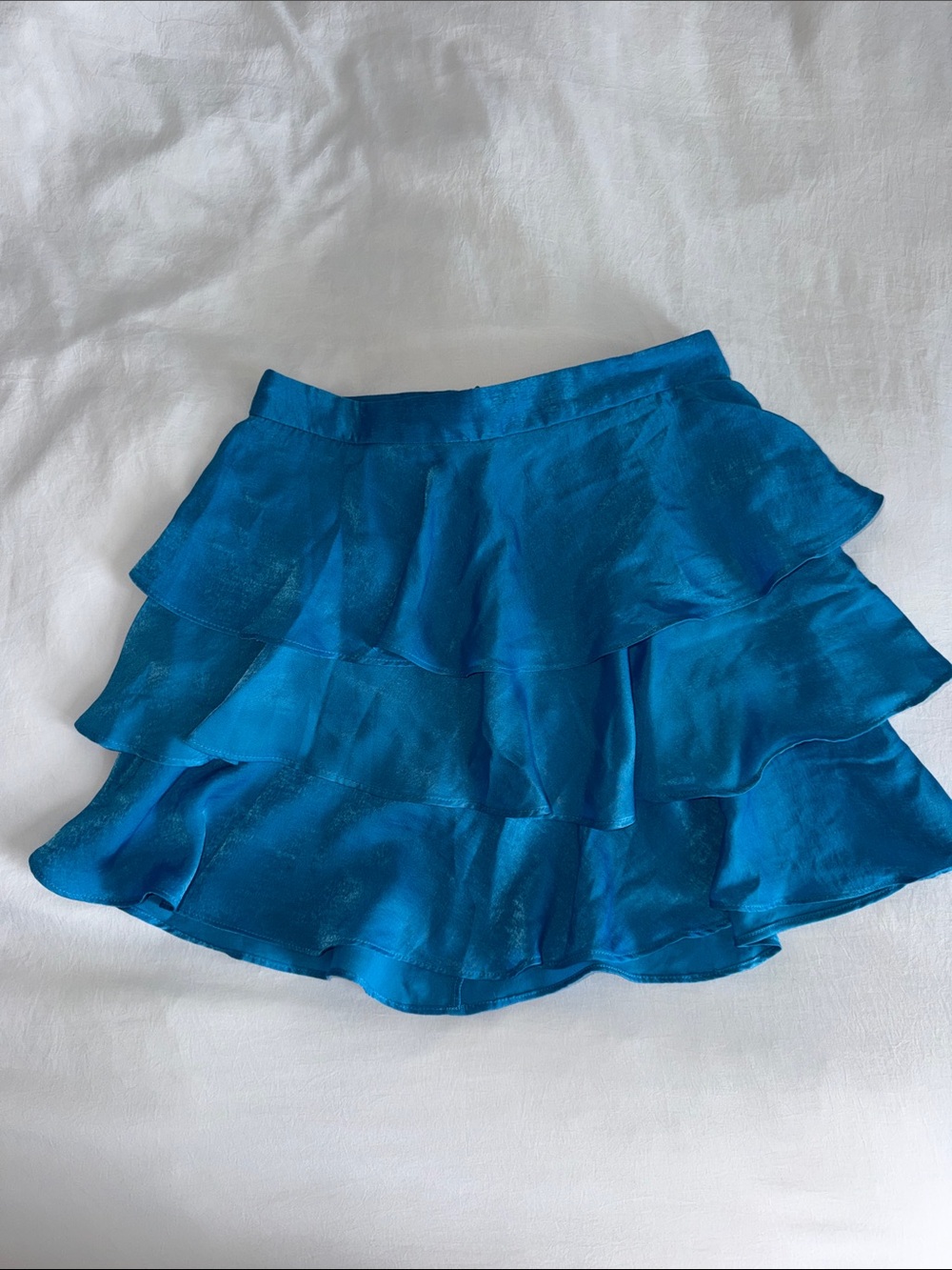 Blue by ZARA Tiered Ruffle Skirt